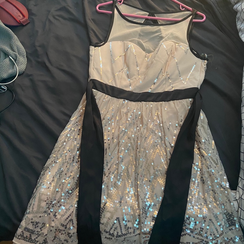 Nude dress with sparkle
